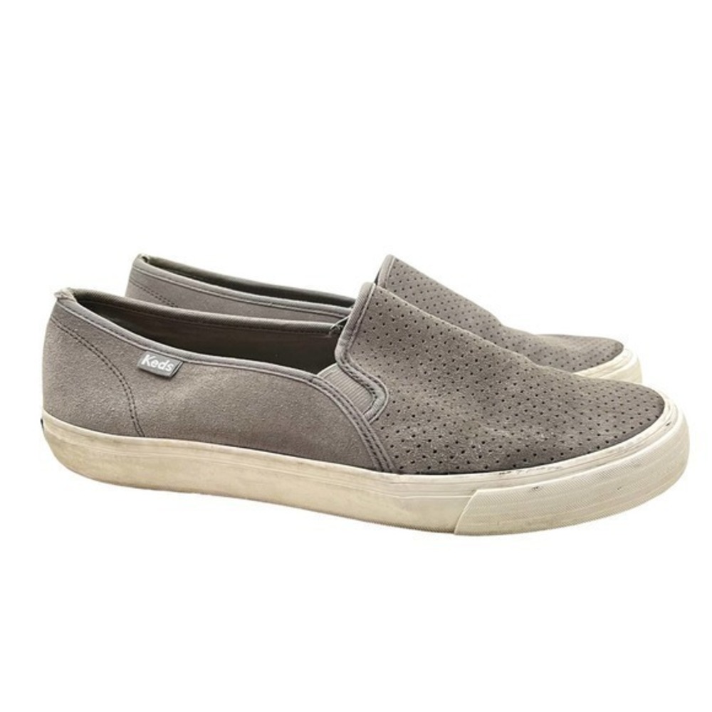 Keds gray slip on fashion sneakers women round toe size 10